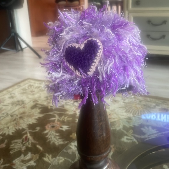 ZOONI Mop Top hat beanie  Purple Heart Reign - Picture 5 of 6